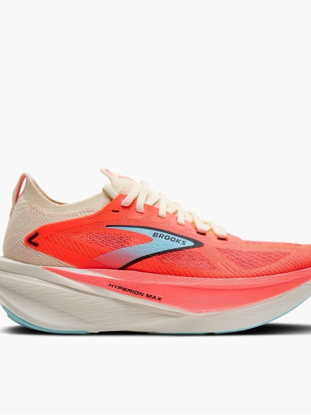 Brooks Hyperion Max Running Shoe - Coral/Sky Blue/Cream